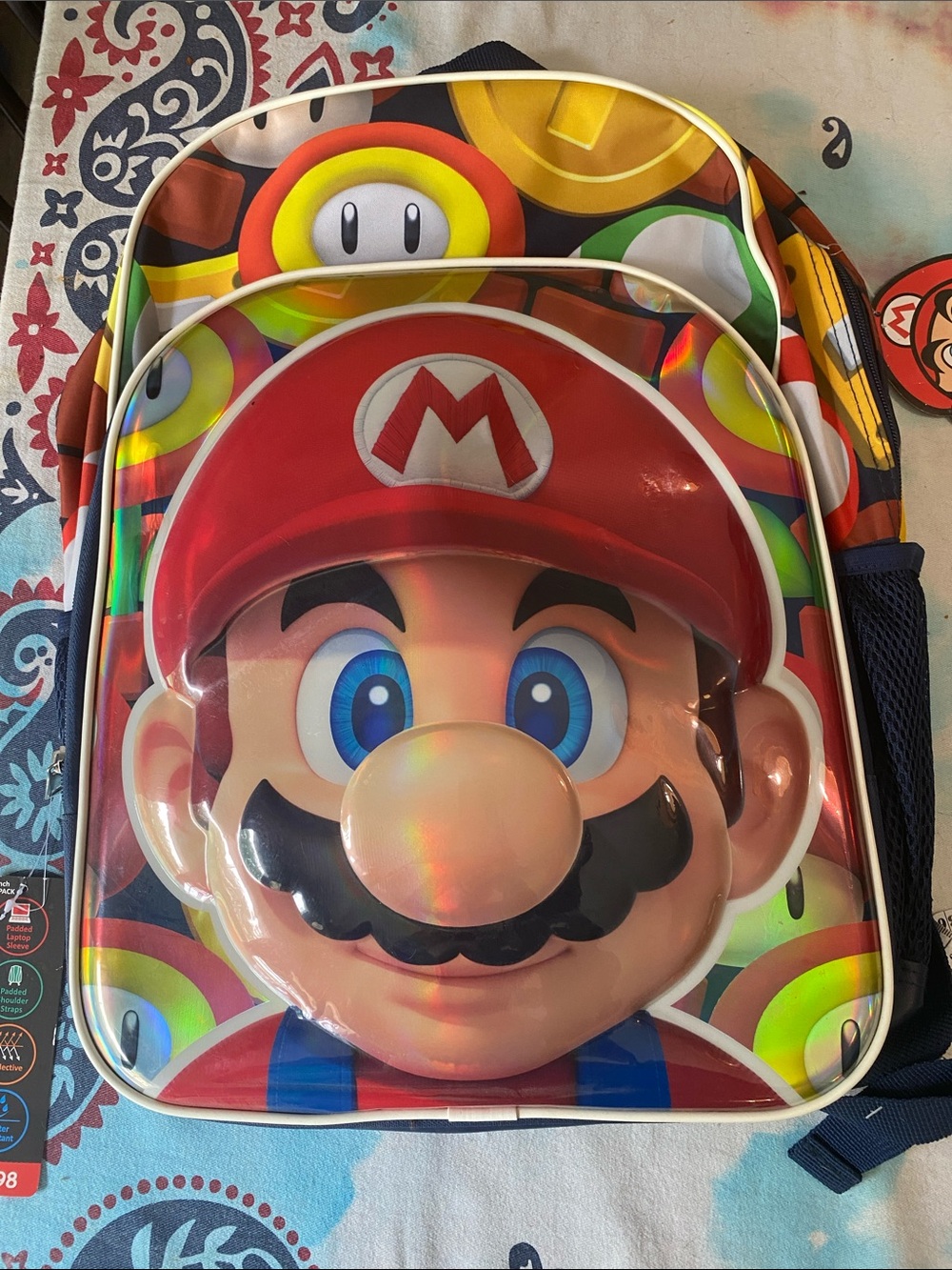 Super Mario backpack school book bag